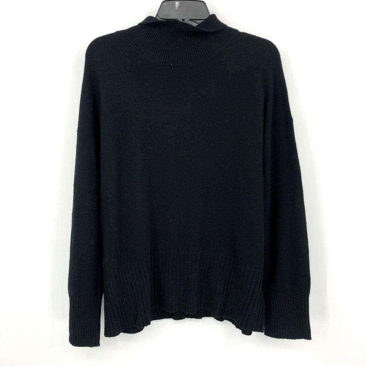 Everlane Womens The Cashmere Oversized Turtleneck Sweater Large Core Black NWT