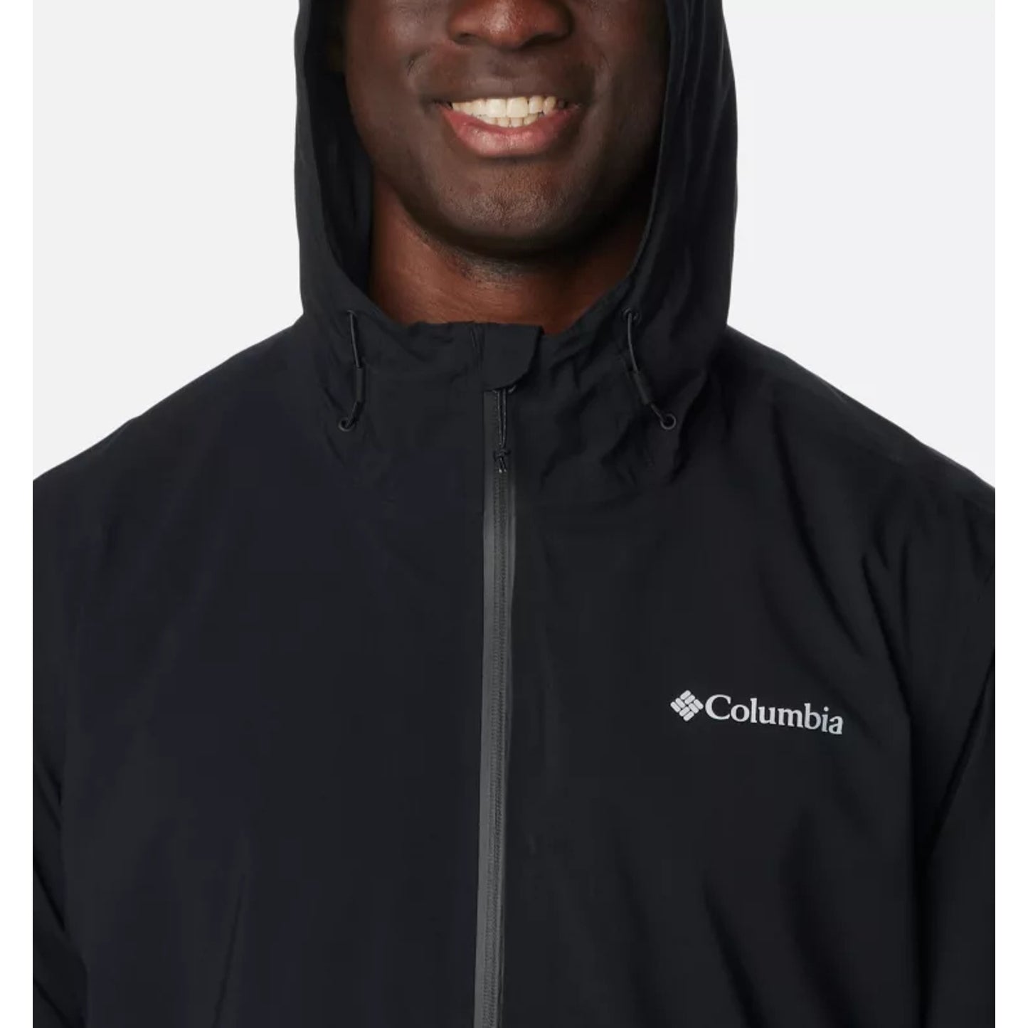 Columbia Mens Altbound Waterproof Jacket US Medium Black Hood Seam Sealed NWT