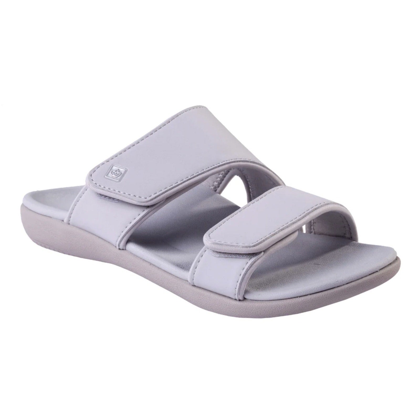 Spenco Womens KHOLO NUEVO Comfort Slide Sandals Size 7.5 WIDE Glacier Grey NWT