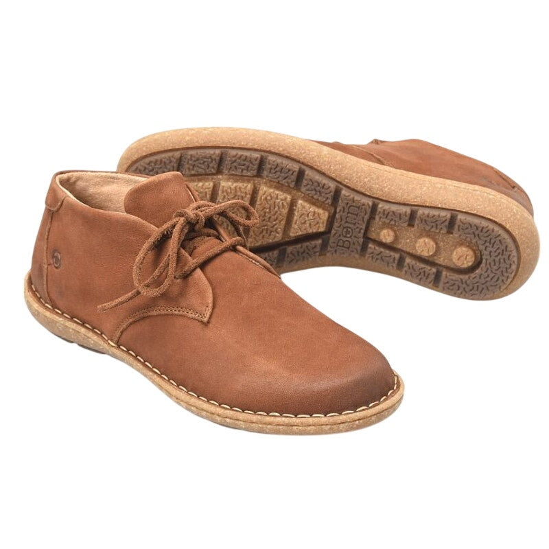 Born Womens Nuala ll Ankle Booties US 9 EU 39.5 Brown Nubuck Leather NWOB