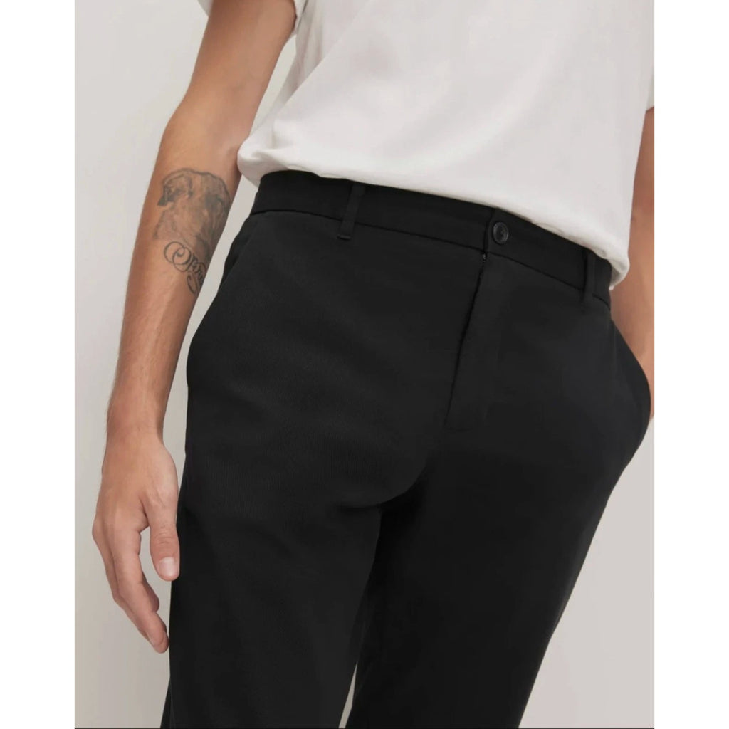 EVERLANE Uniform Mens Performance Chino Pants 38x32 Black Athletic Fit NWT