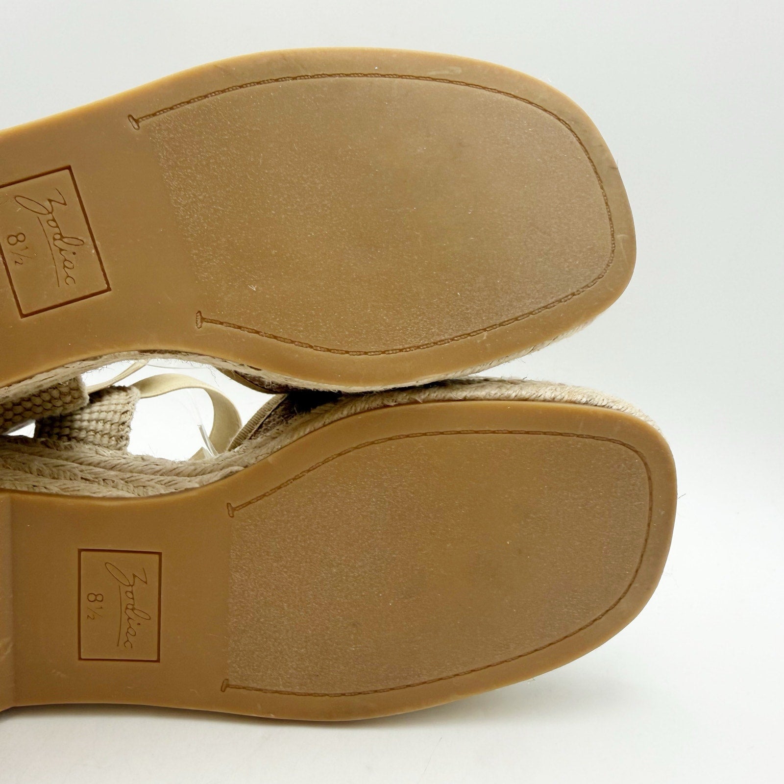 Zodiac Womens Noreen Wedge Sandals US 8.5 EU 39 Tan NWOB