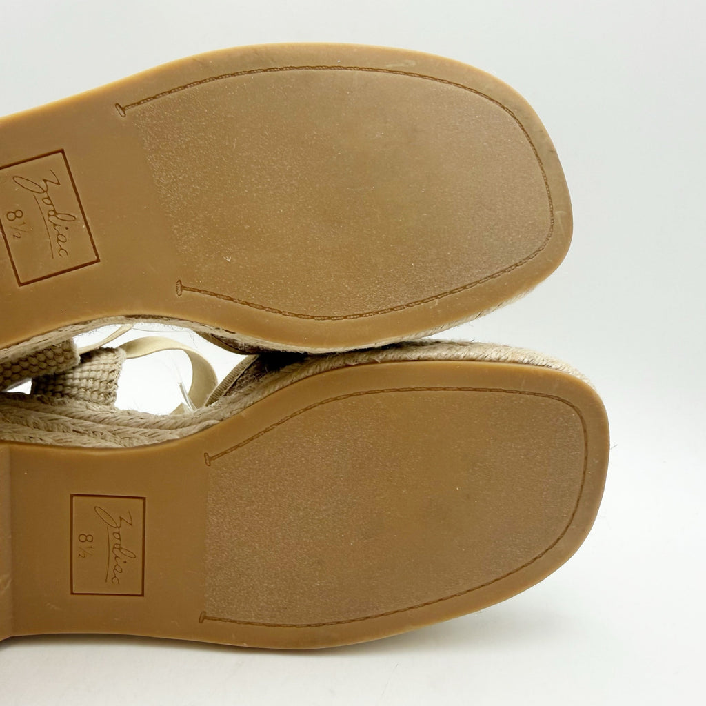 Zodiac Womens Noreen Wedge Sandals US 8.5 EU 39 Tan NWOB