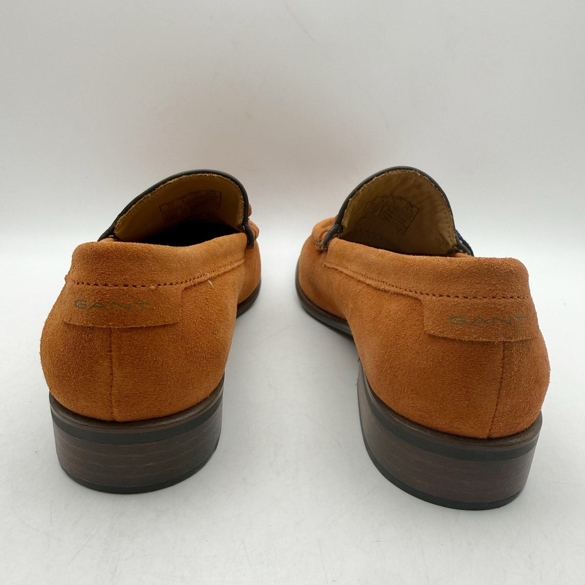 Gant Womens Kennedii Loafers EU 37 US 6 Golden Orange Brown Suede NWOB