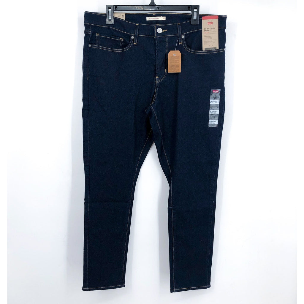 LEVI'S Women's 311 Shaping Skinny Jeans 33x28 US 16 Blue Darkest Sky NWT 1962600