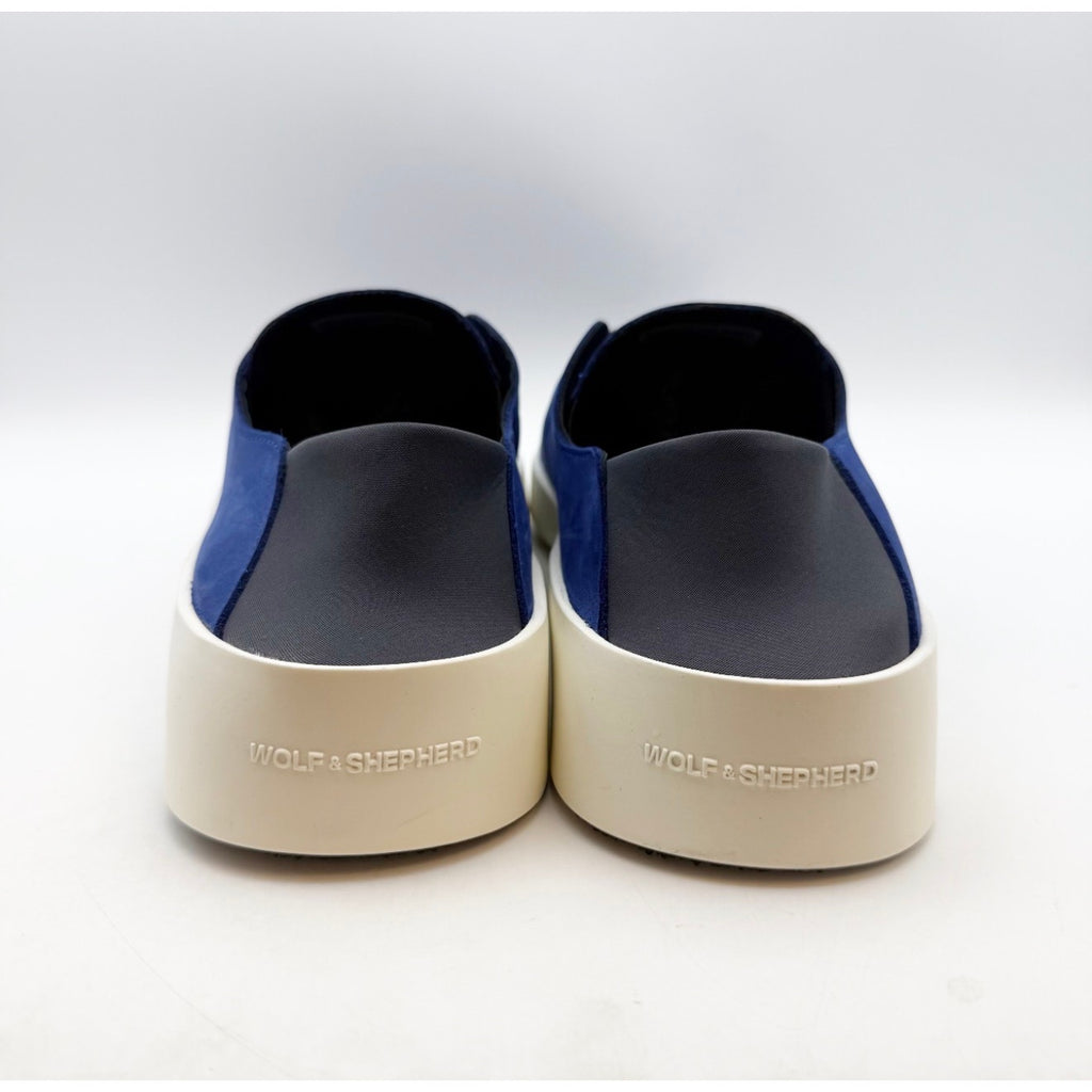 WOLF & SHEPHERD Cruise Ace Slip On Sneakers Mens 12 Womens 13.5 Sport Blue NIB