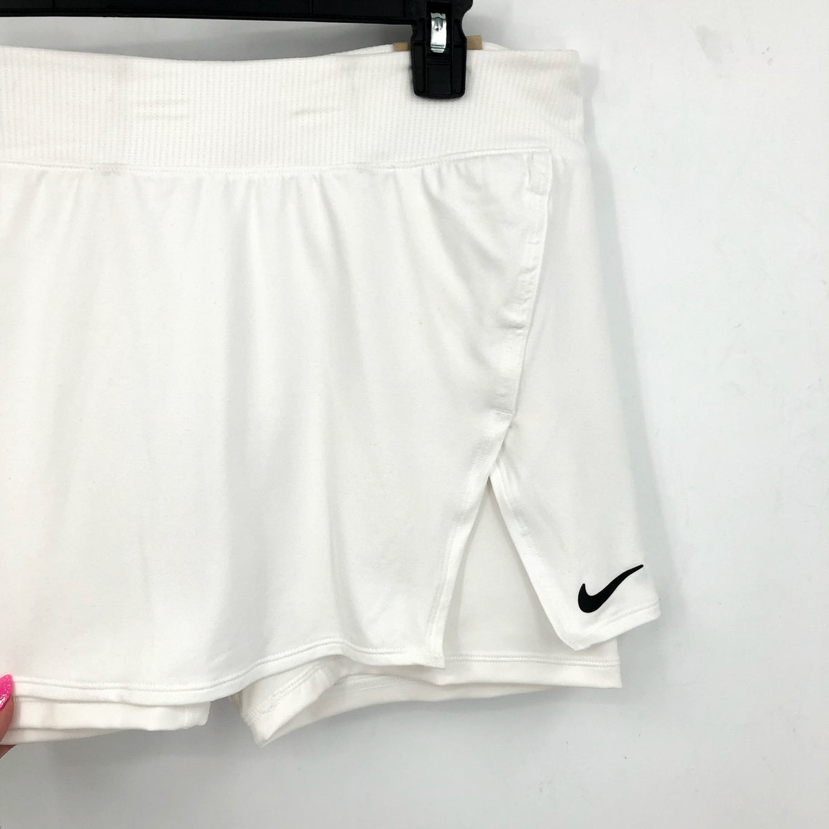 NIKE Women's Court Dri-FIT Victory Tennis Skort XL White Slim Fit NWT