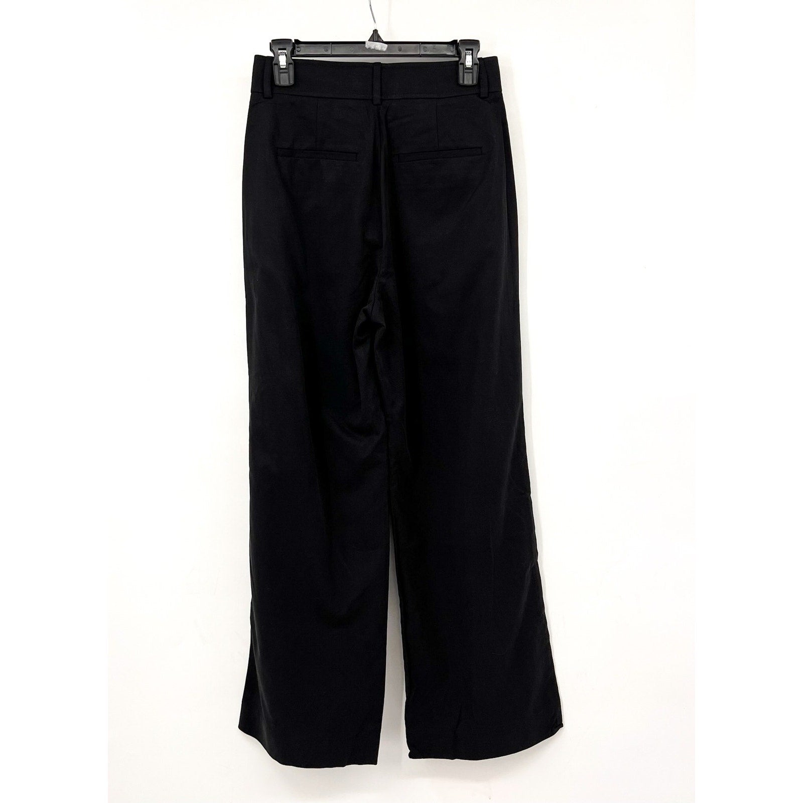 Everlane Womens The Way-High Drape Pants Size 10 30" Inseam Pleated Black NWT