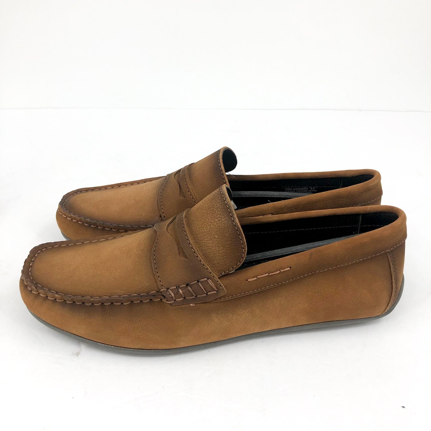 MARC JOSEPH NEW YORK Men's Nebraska Loafer 8.5 Havana Nubuck Leather Casual NIB