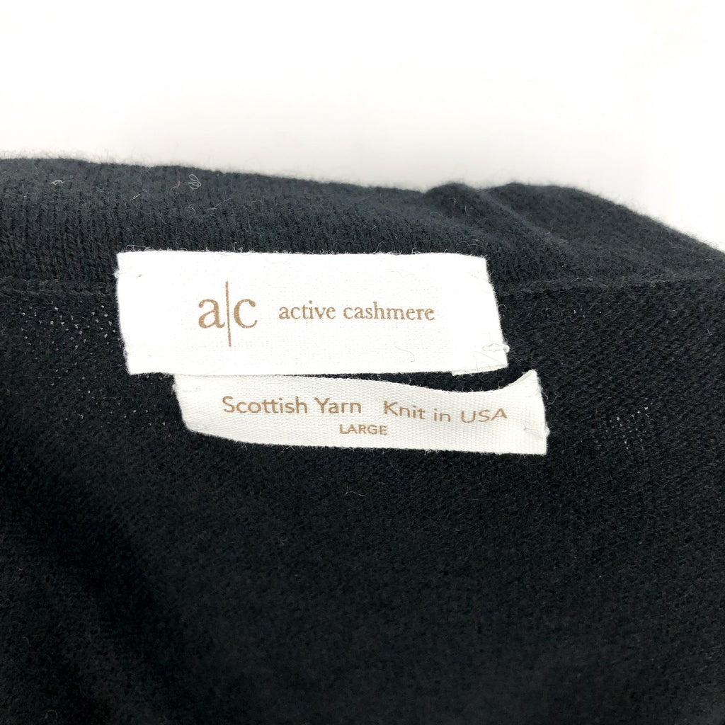 ACTIVE CASHMERE Men's Cashmere Shorts Large Black Athletic Fit Seamless NWT