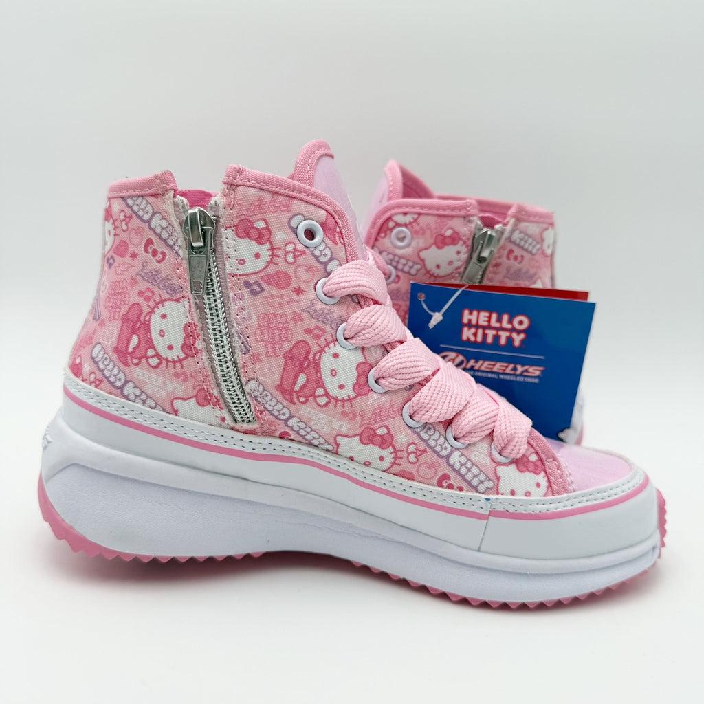 Heelys Girls Veloz Chi Hello Kitty Sneakers US 3 EU 34 Pink Canvas NIB