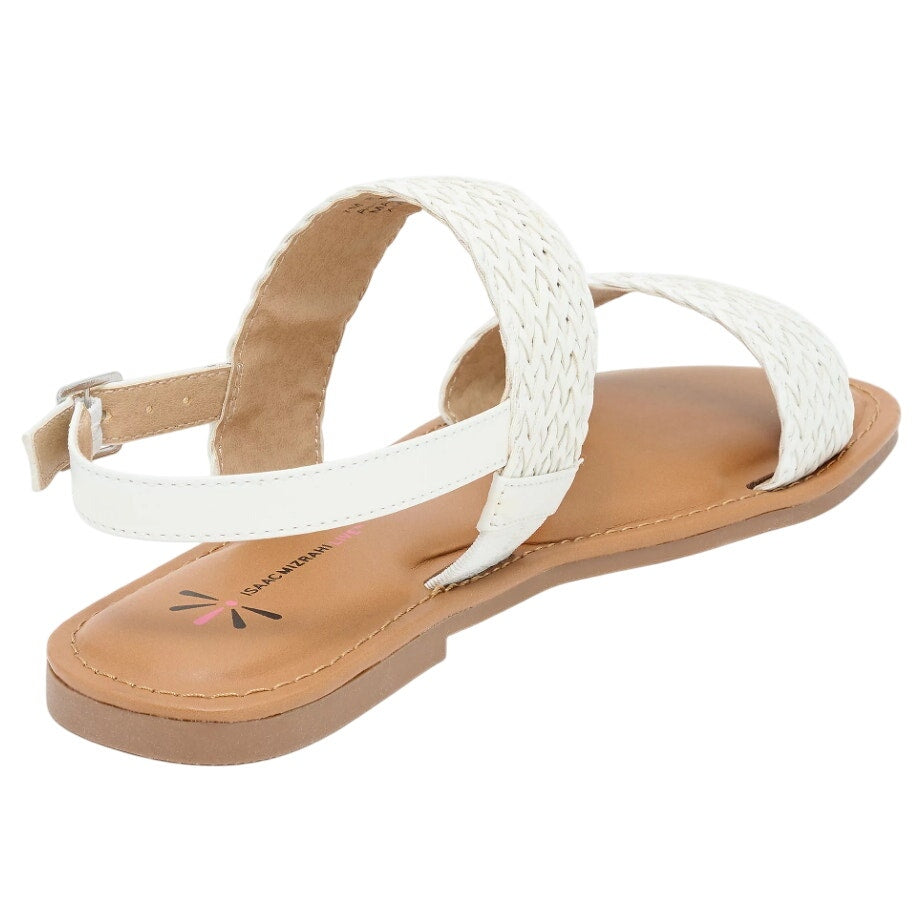Isaac Mizrahi Live Womens Rosalyn Sandals US 7.5 M EU 37.5 White NIB