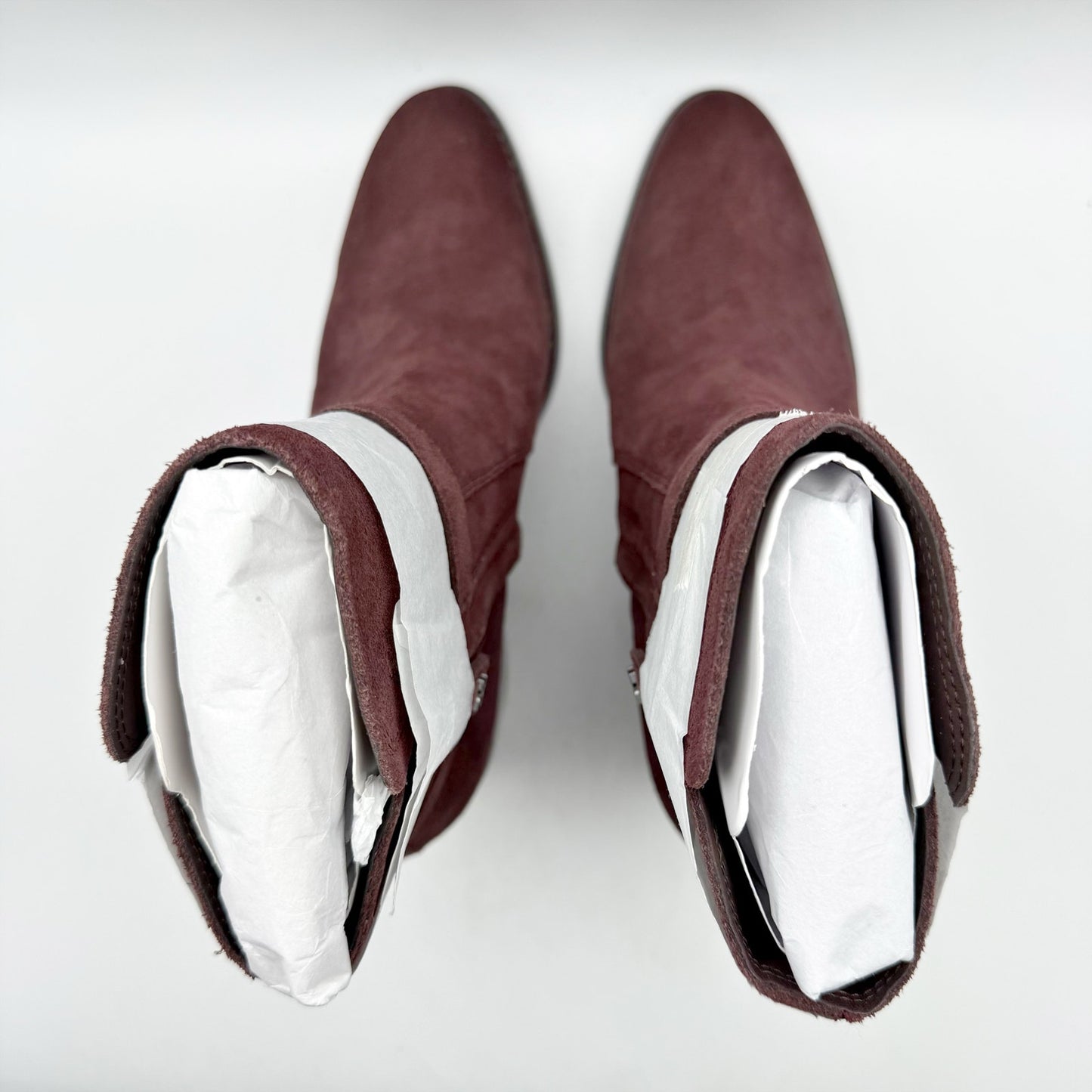 Sam Edelman Womens Simona Heeled Ankle Bootie US 8.5 M EU 39 Burgundy Suede NWOB