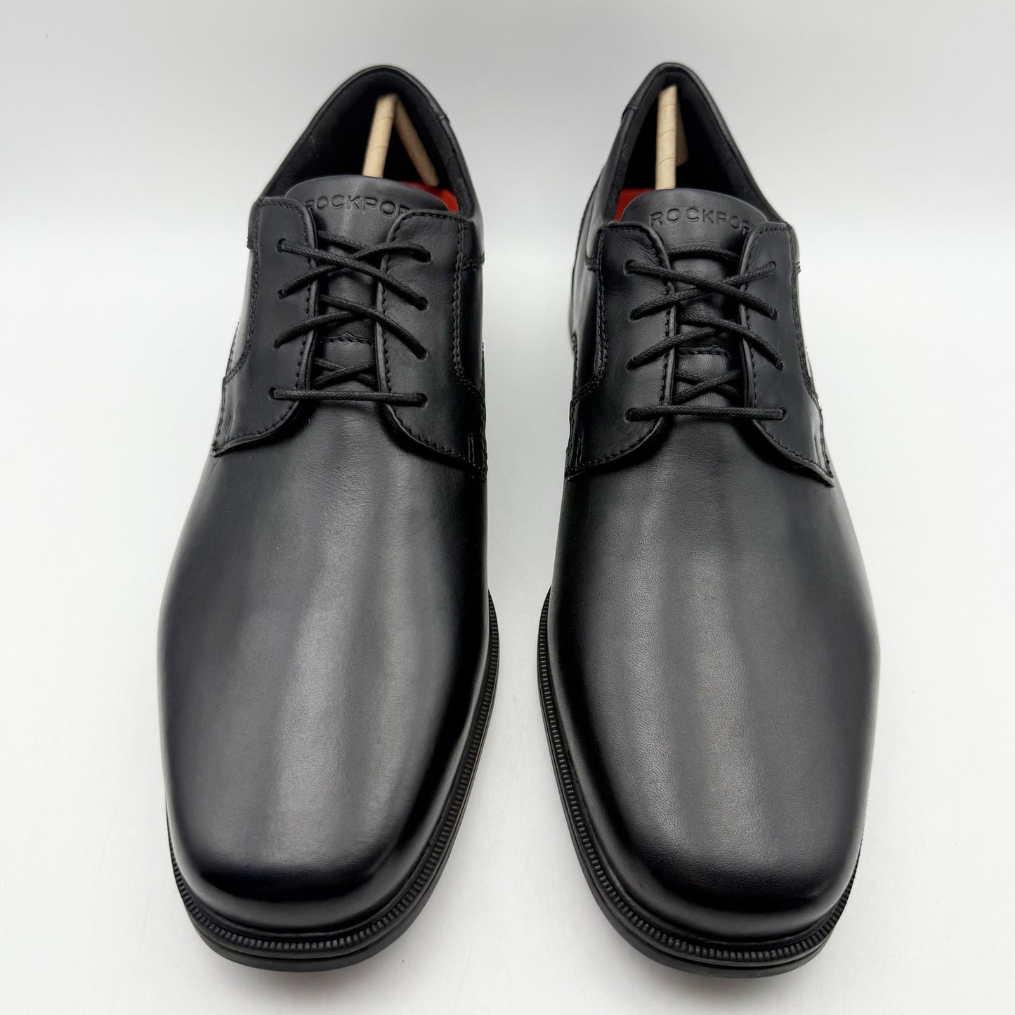 Rockport Mens Taylor Plain Toe Shoes US 13 M Black Leather Waterproof NIB