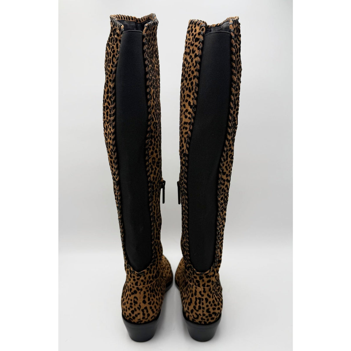 1.State Womens Sage Over the Knee Boots Size 6.5 EU 37 Brown Leopard NWOB
