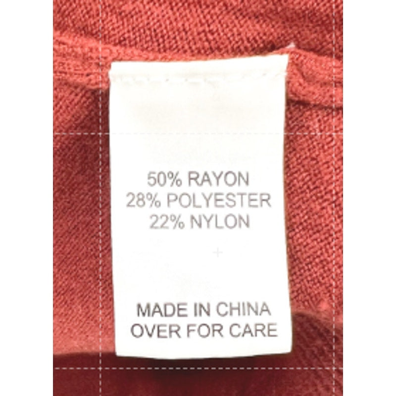 FORTUNE + IVY Womens V-neck Cardigan Small Orage-Red Sweater STITCHFIX NWT