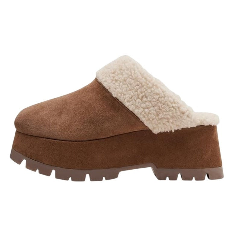 Steve Madden Womens Juney Clogs US 8 Chestnut Brown Vegan Suede Slip On NIB