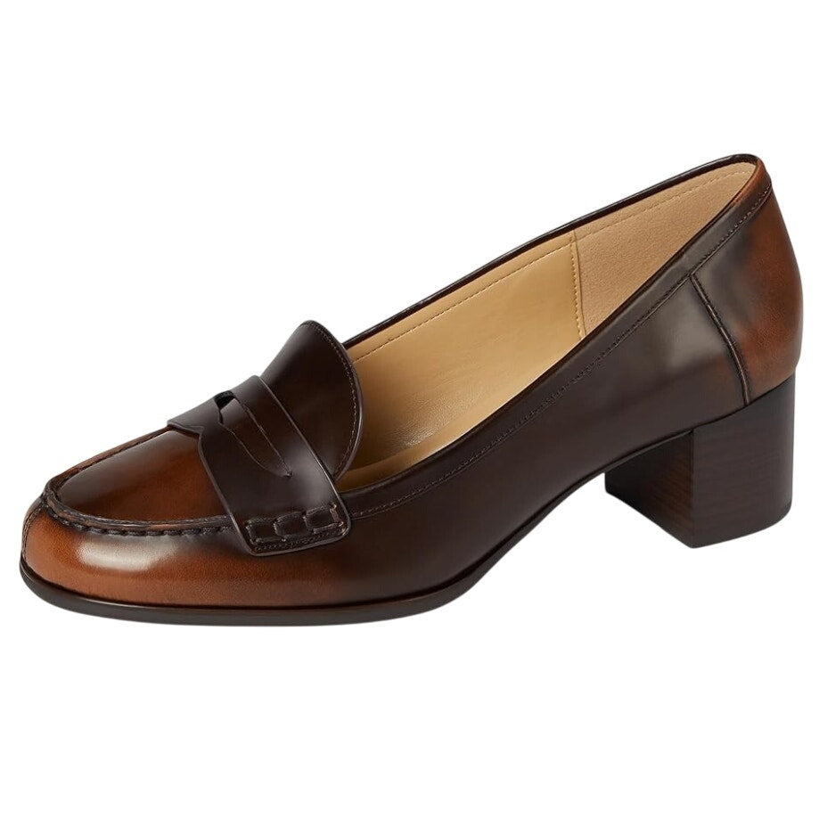 Michael Kors Womens Frances Flex Pumps US 8.5 M Brown Tan Leather Slip On NIB