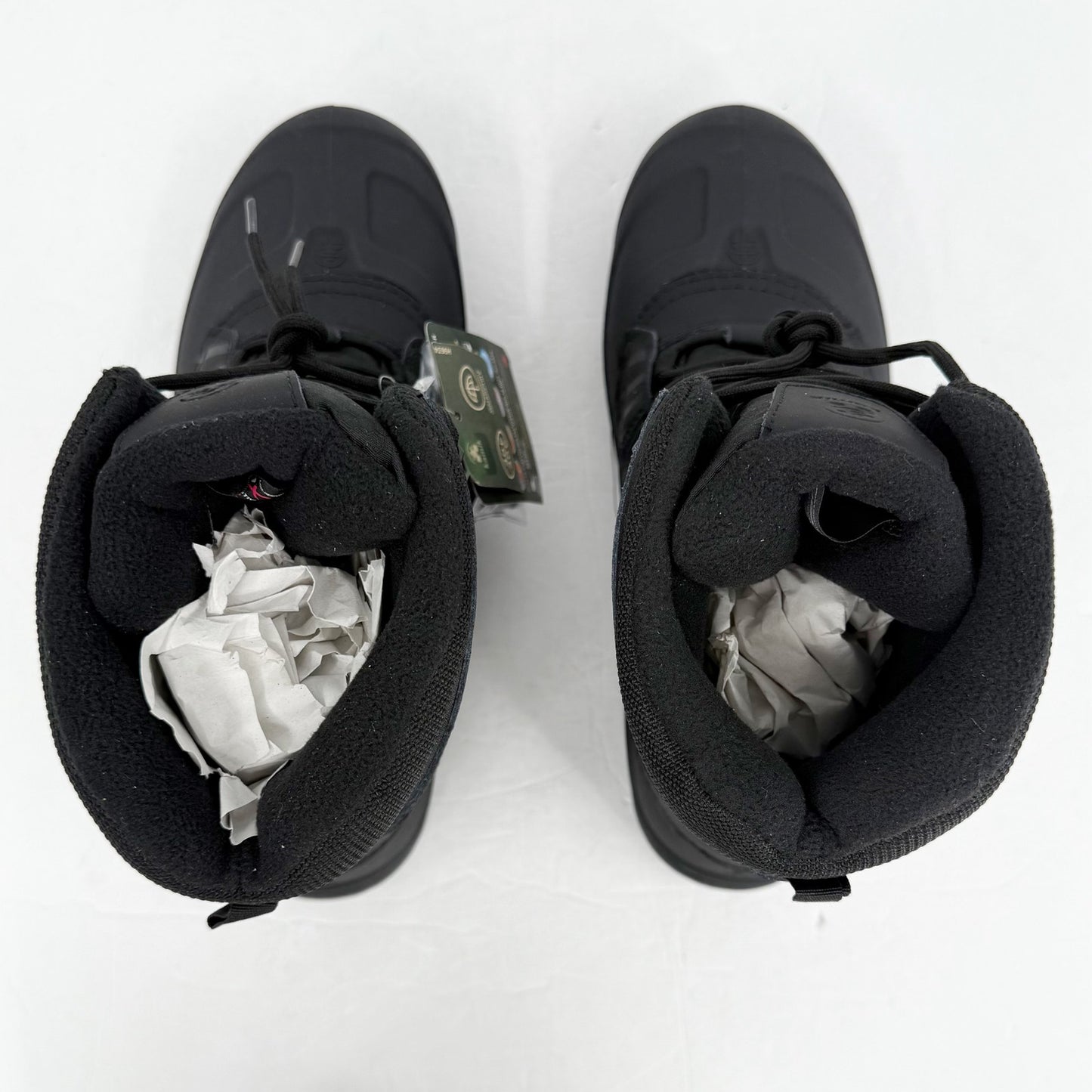 Kamik Mens Iceland Snow Boots US 12 EU 45 Black Grey Waterproof NWOB