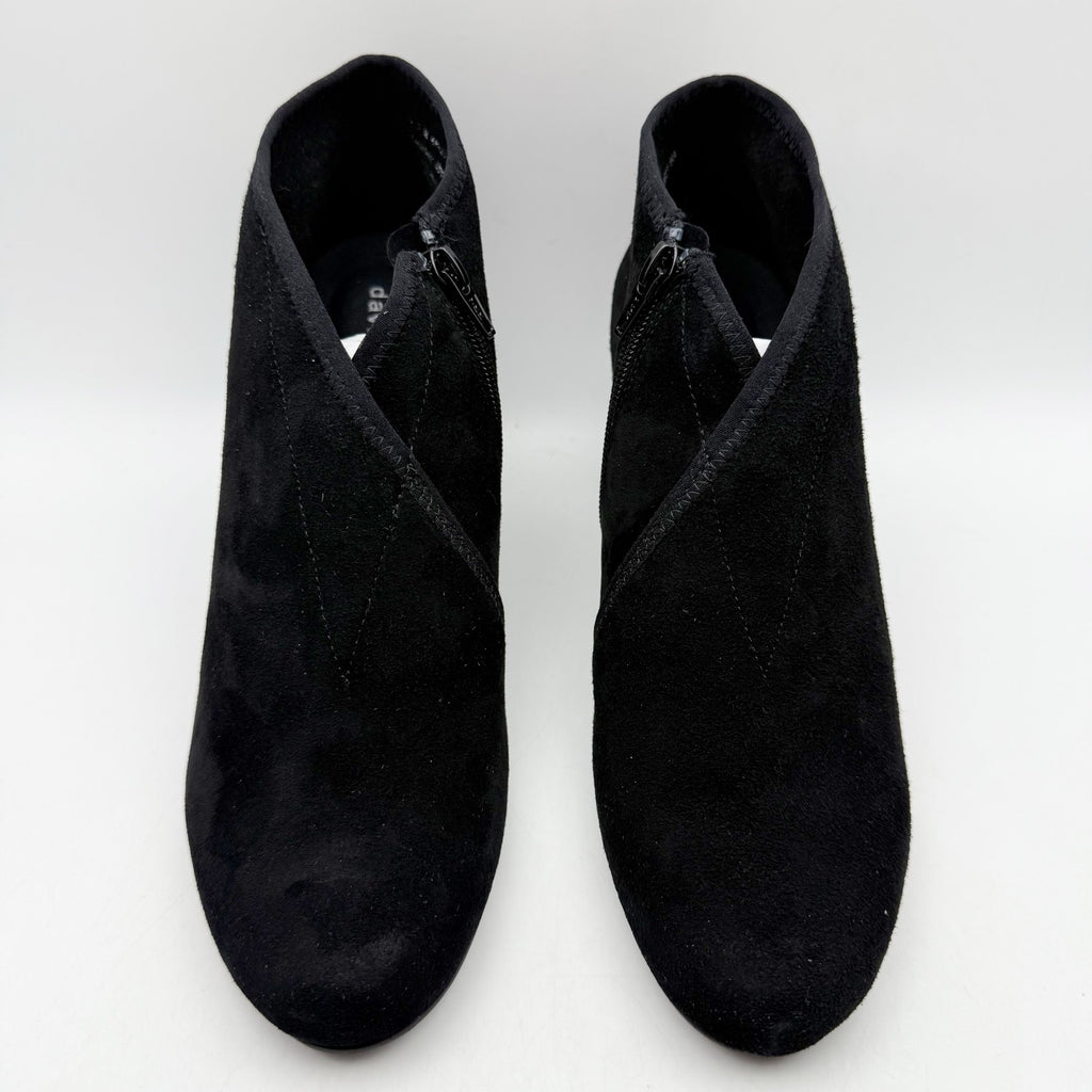 David Tate Womens Anna Bootie US 9.5 M Black Suede Ankle NIB