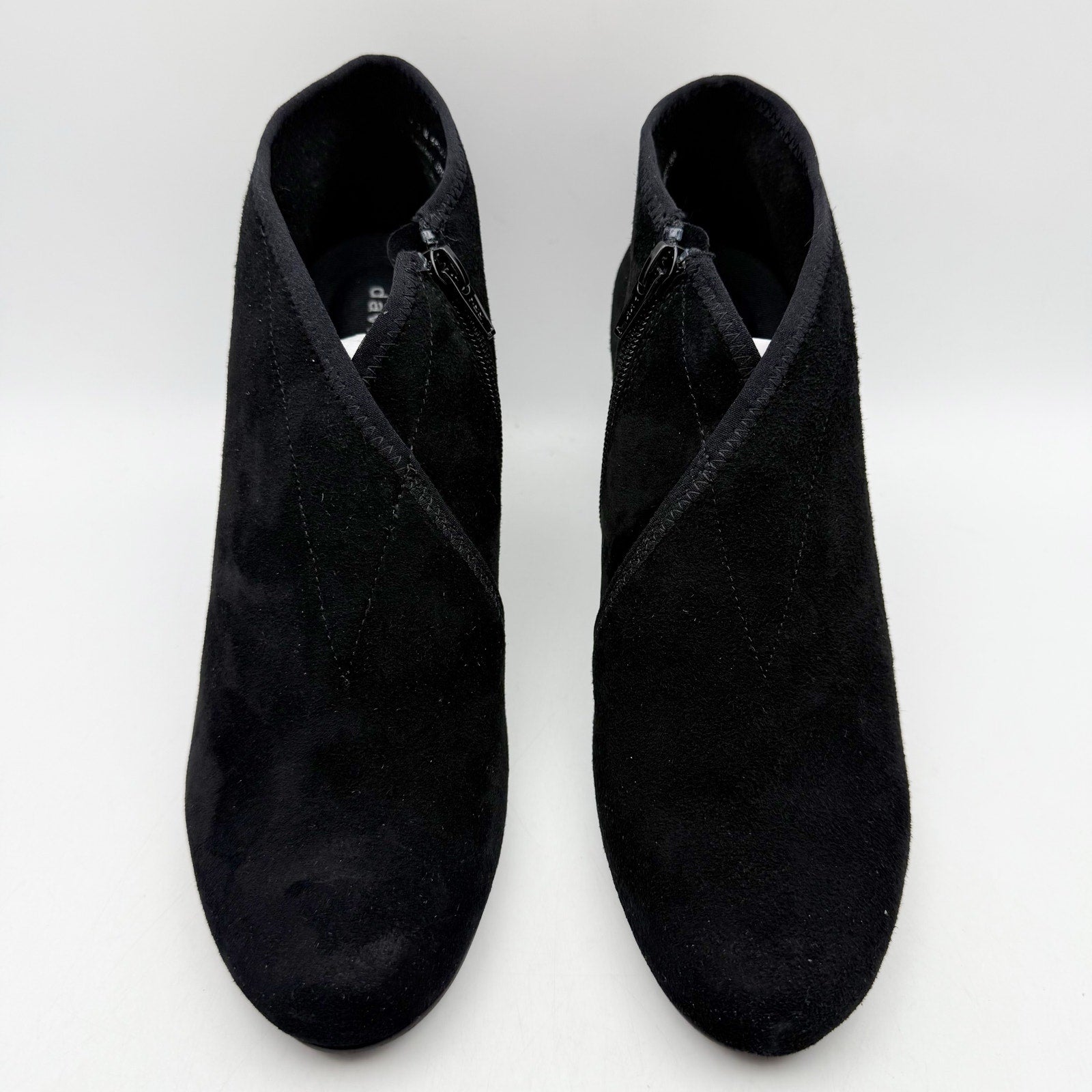 David Tate Womens Anna Bootie US 9.5 M Black Suede Ankle NIB