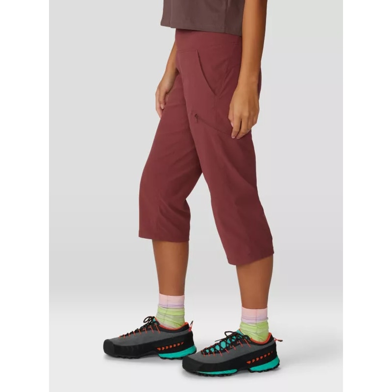 MOUNTAIN HARDWEAR Women's Dynama 2 Capri Pants XL Brick Red Pluot Hiking NWT