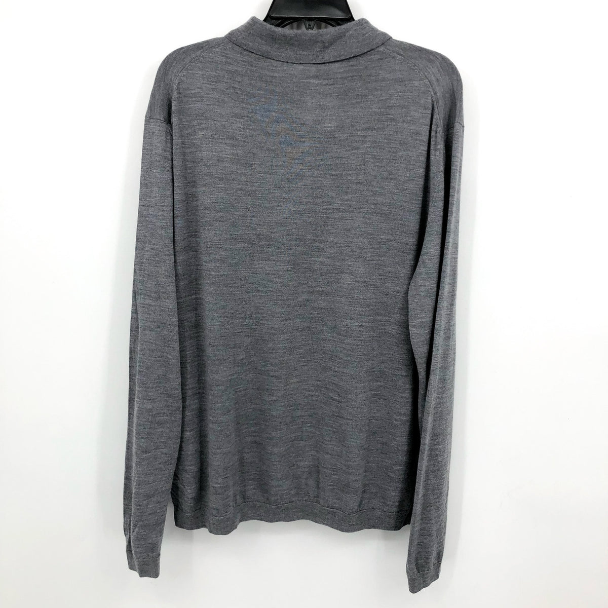 JACK VICTOR Men's Redfren Polo Shirt XL Grey Wool Silk Cashmere Sweater NWOT
