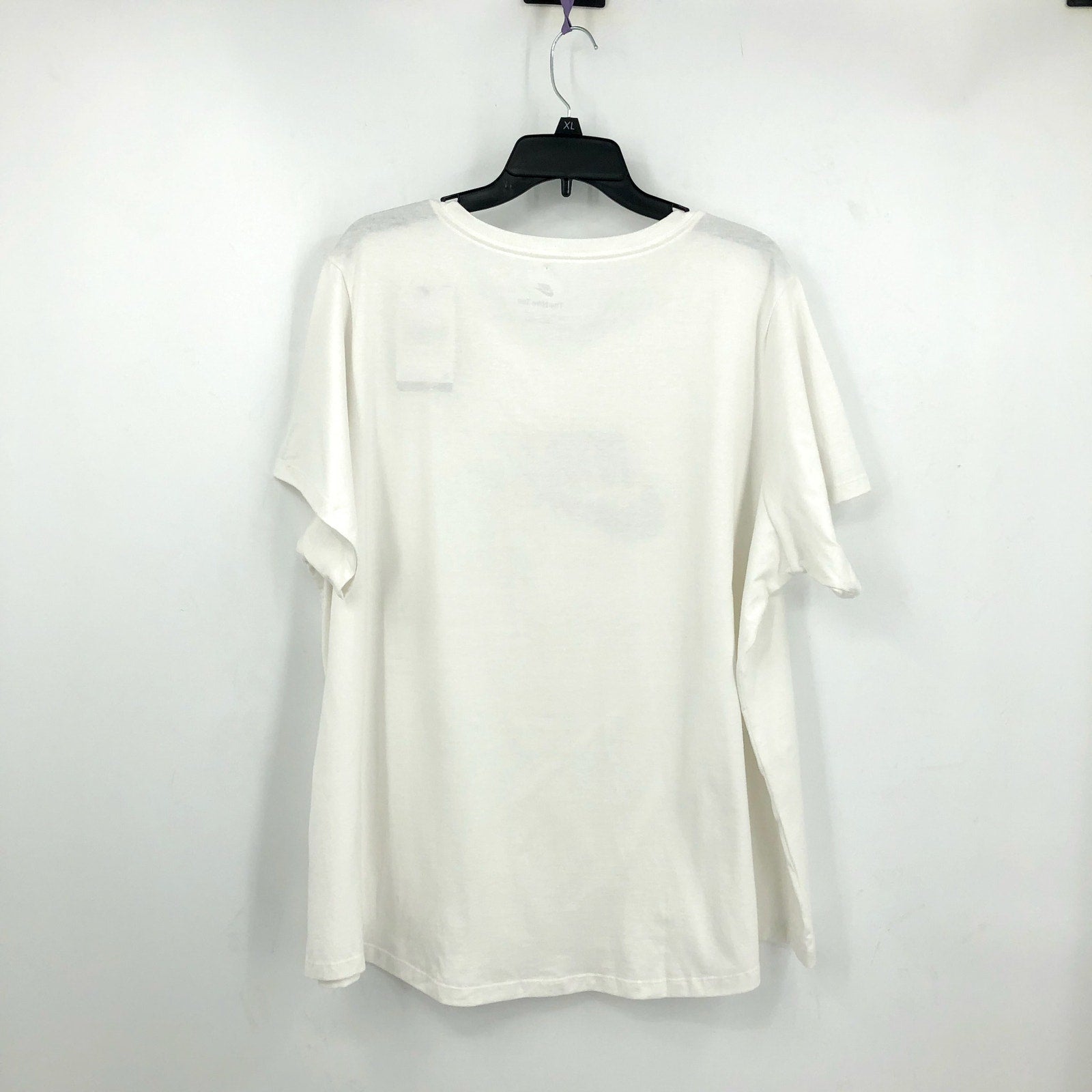 NIKE Women's Club Essentials Logo T-shirt 2X White Short Sleeve NWT