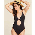 ANDIE SWIM Santorini One Piece Swimsuit XXL Black US 18 Cut Out Low Back NWT