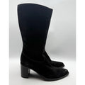 RE/DONE Womens 90s Western Knee High Boots EU 40 US 10 Black Suede EUC