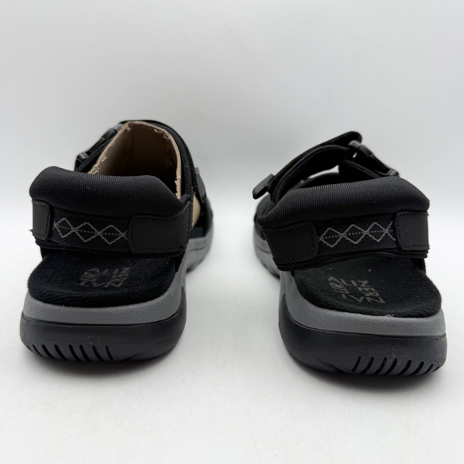 Natuarlizer Womens Angeles III Sports Sandals US 8 M EU 38 Black Leather NIB