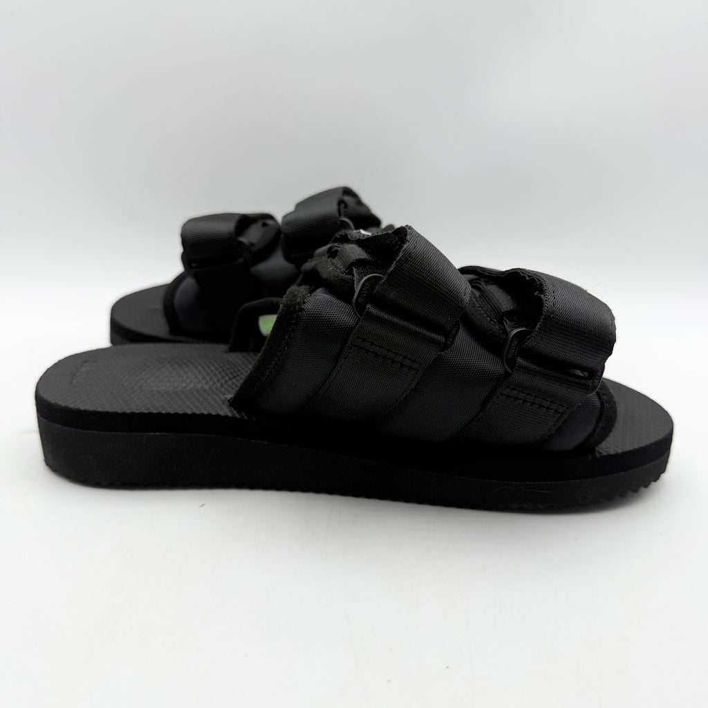 Suicoke Womens MOTO-VS Slip On Sandals Size 6 EU 35 Black Suede NWOB