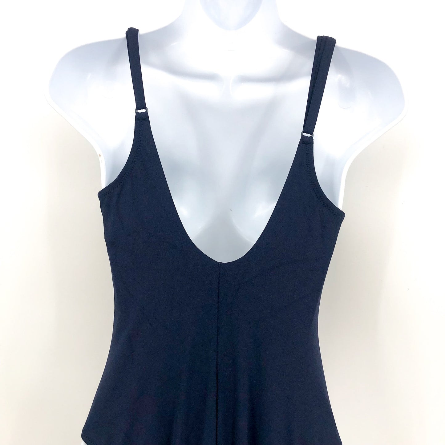 ROBIN PICCONE Ava Scoop Neck Mio One Piece Swimsuit Size 12 Navy Blue NWT