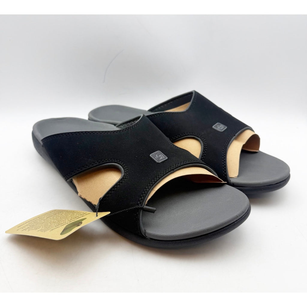 SPENCO Women's Kholo Plus Slide US 12 EE XX-WIDE Onyx Black NWT