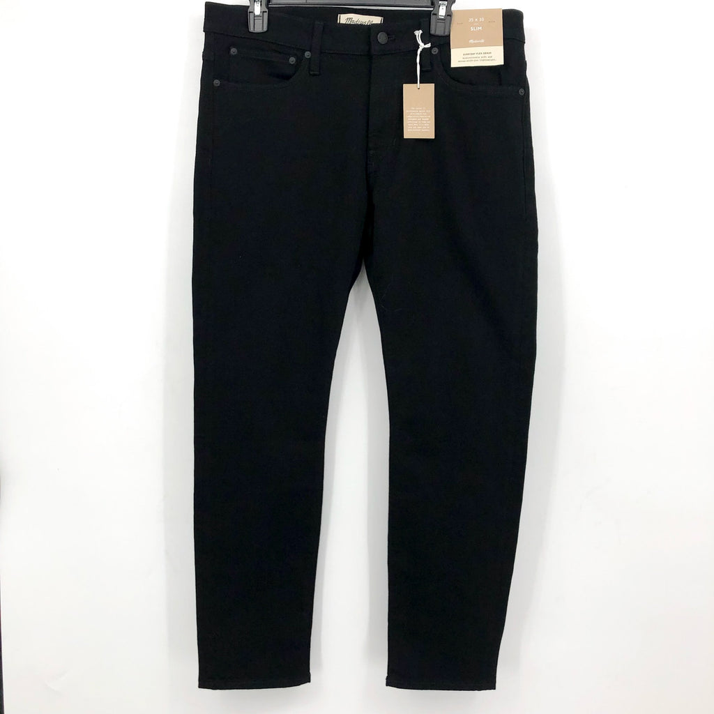 MADEWELL Men's Slim Jeans 35x30 Black Bainhart Wash COOLMAX Denim ND479 NWT