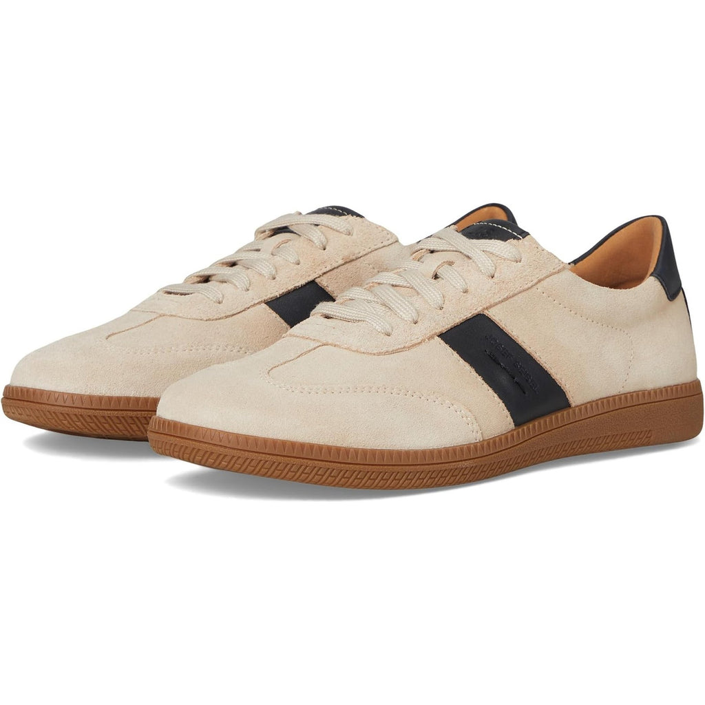 Josef Seibel Womens Joleen 01 Suede Sneakers Size EU 38 US 7.5 Beige Black NIB