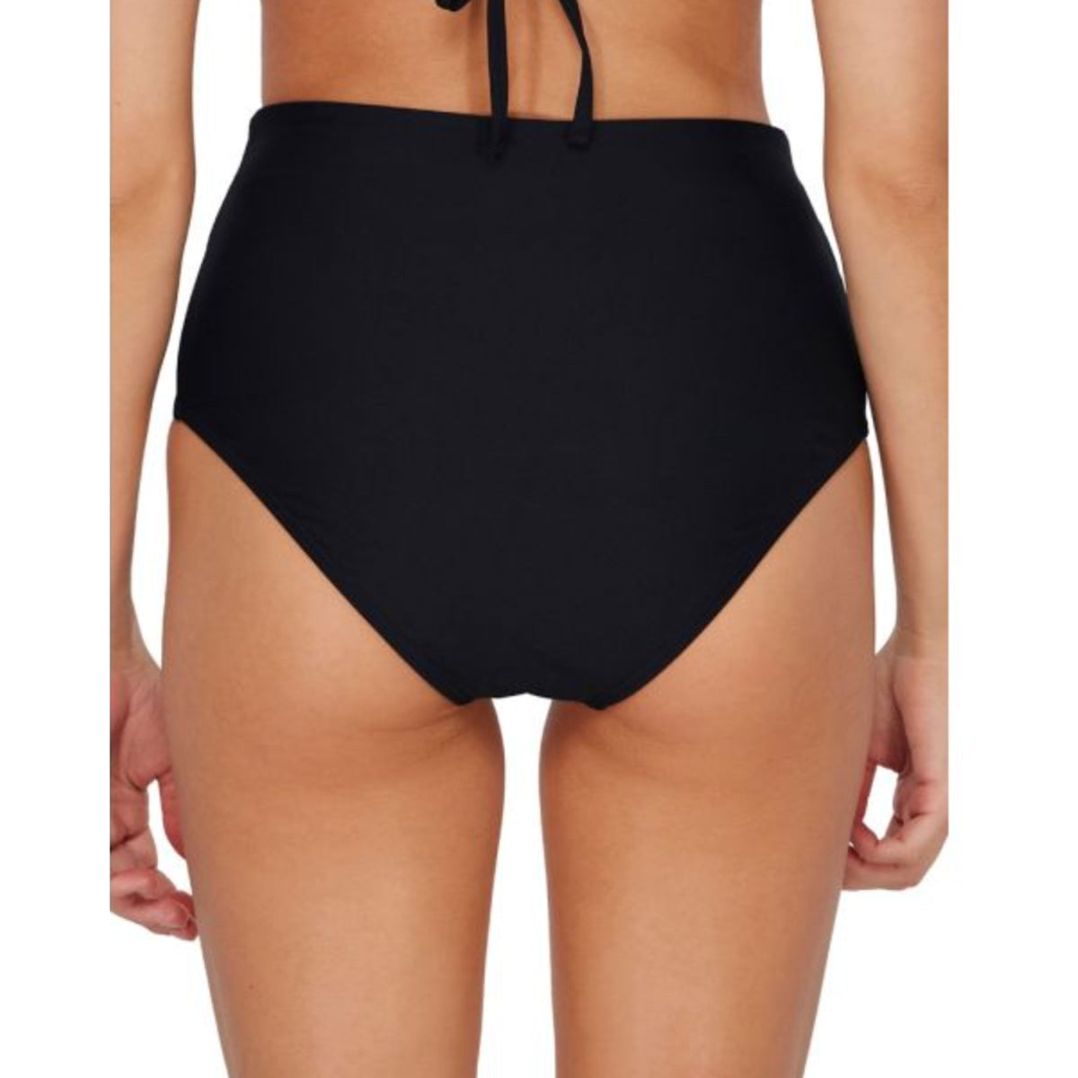 SUNSETS Women's Capri Fold-Over High Waist Bikini Bottom Small Black NWT
