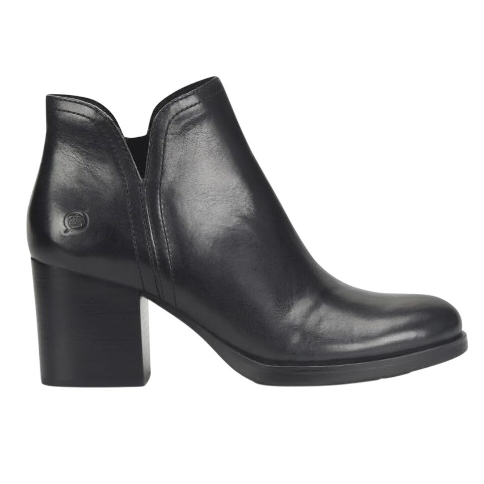 Born Womens Olivia Ankle Booties US 8.5 M EU 39 Black Leather NIB