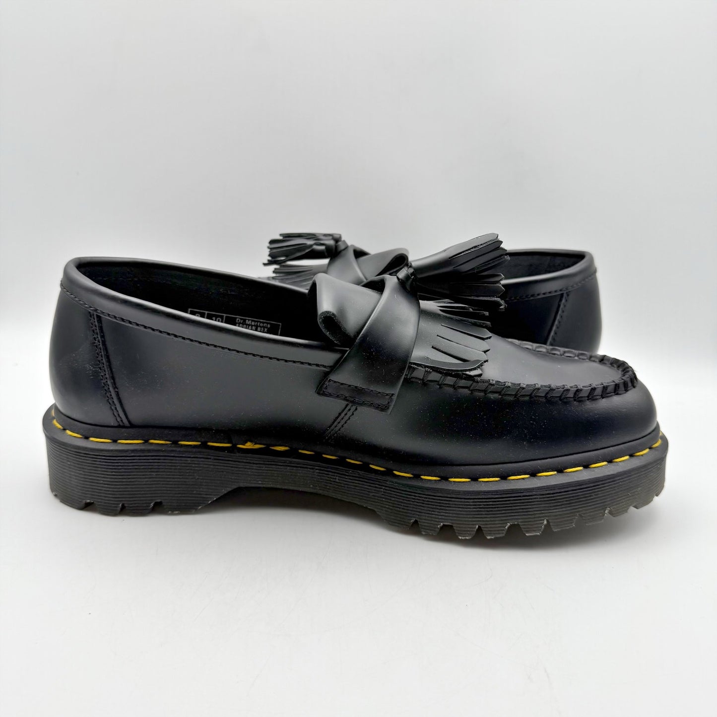 DR MARTENS Mens Adrian Bex Loafer EU 46 US 12 Black Tassel Leather NWOB