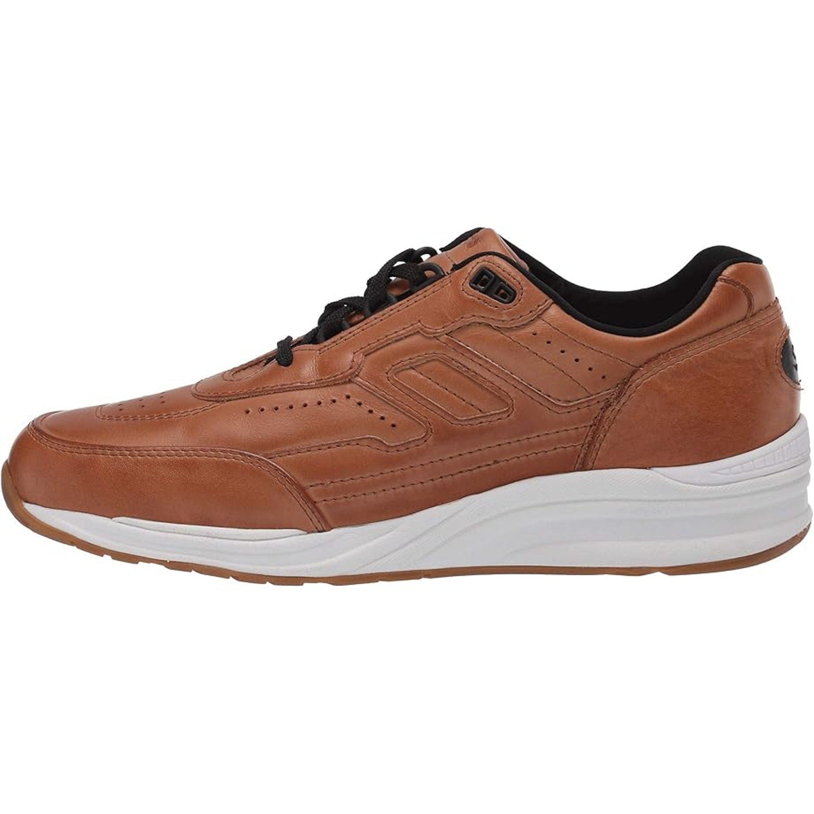 SAS Mens Journey Lux Leather Sneakers US 9.5 M Brown White Lace Up NIB