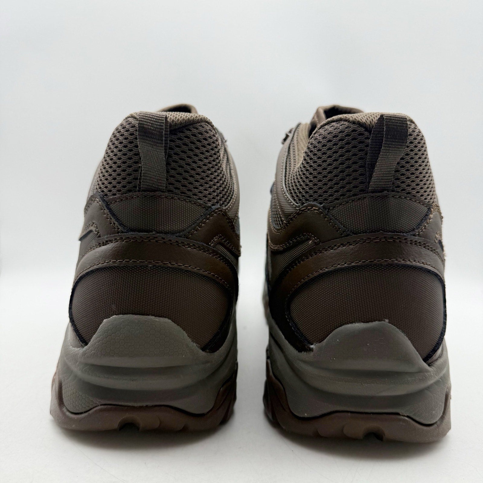 Hi-Tec Mens Ht Ravus Mid Hiking Ankle Boots US 15 EU 48 Brown Waterproof EUC