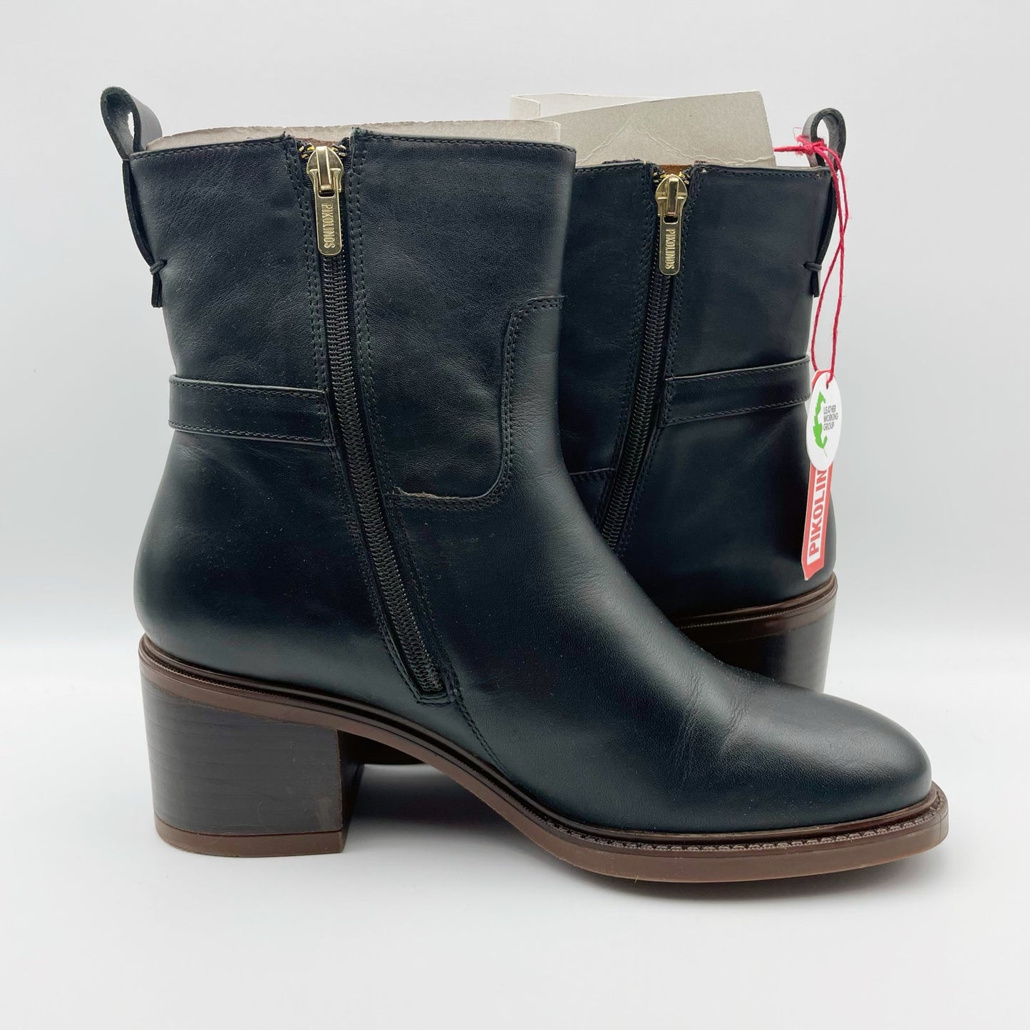 Pikolinos Women's Huesca High Ankle Boot US 9.5-10M EU 40 Black Brown NWOB