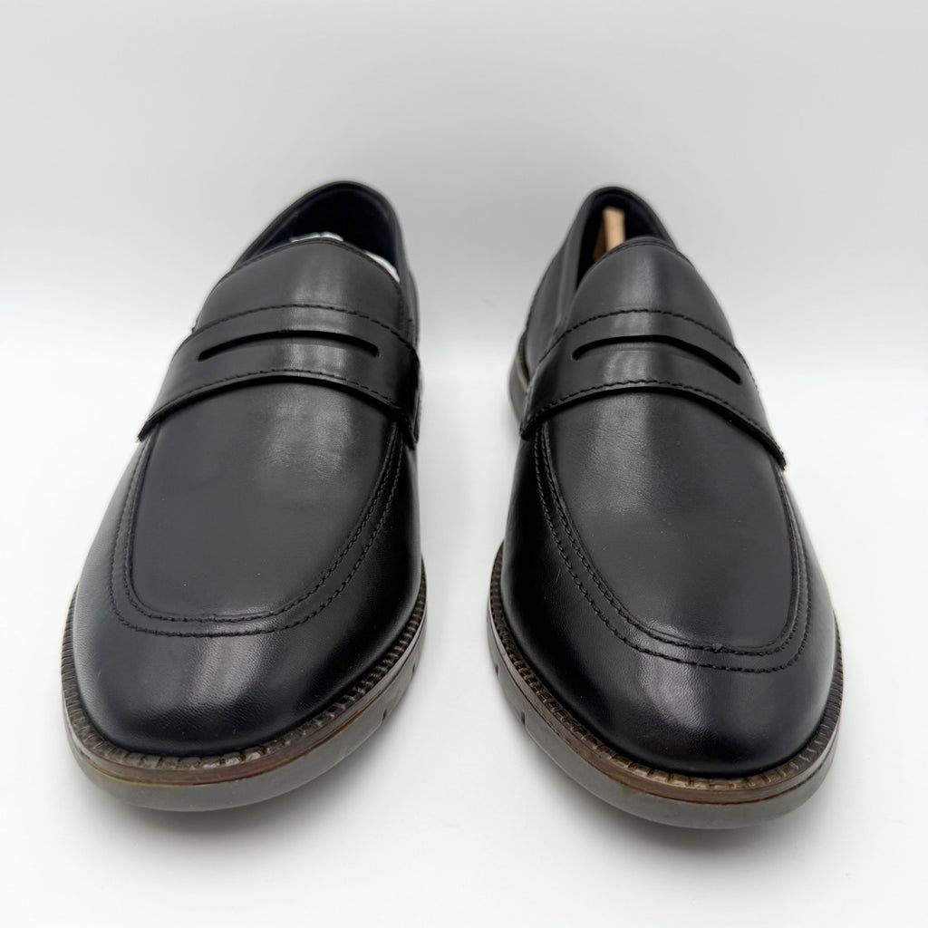 Josef Seibel Mens Tyler 10 Penny Loafers EU 41 US 8 Black Leather NWOB
