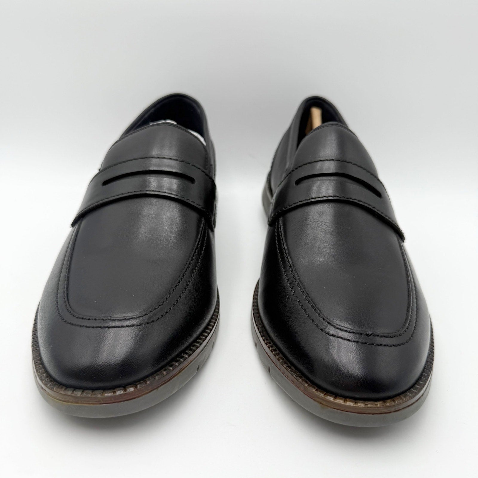 Josef Seibel Mens Tyler 10 Penny Loafers EU 41 US 8 Black Leather NWOB