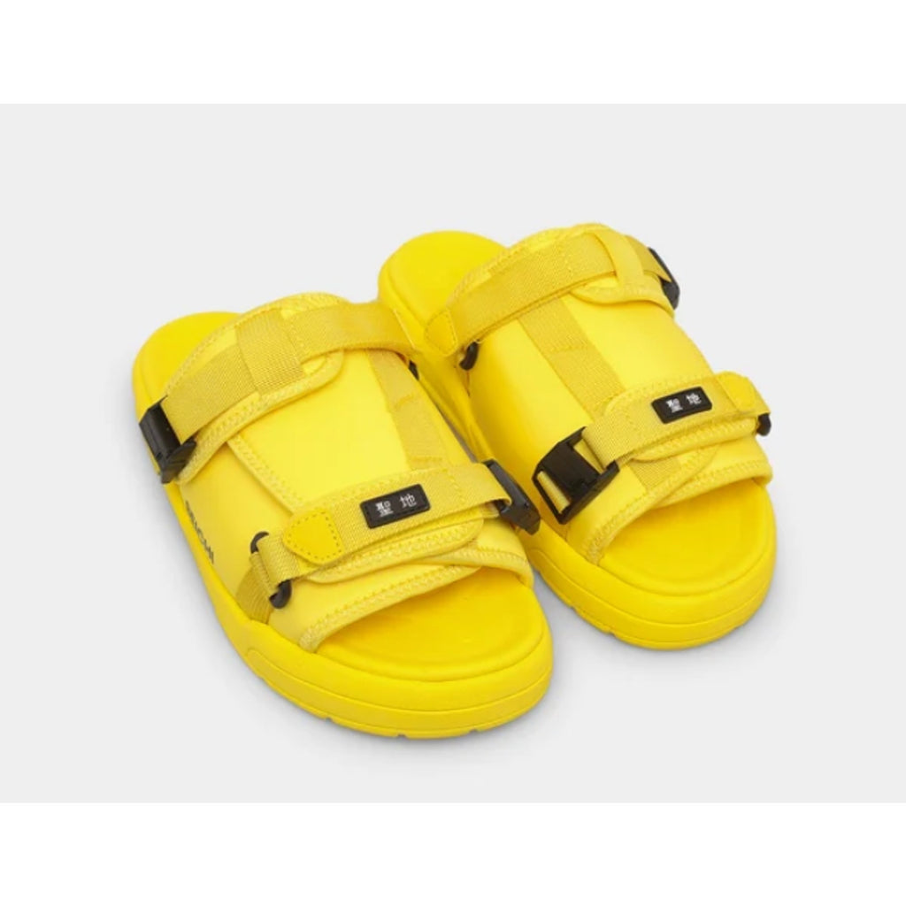 Seichi Mens Yoroi V2 Slide Sandals Size 10 EU 43 Luminate Yellow NIB