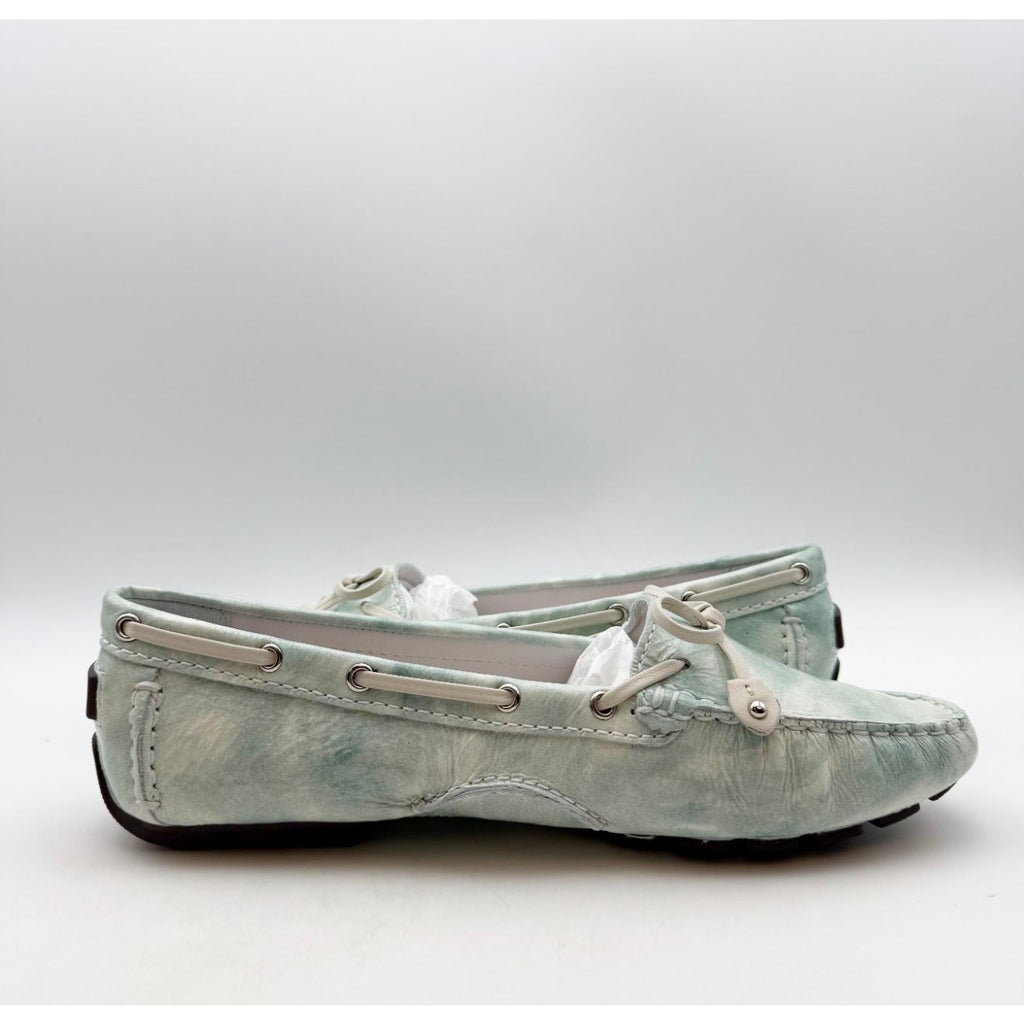 Marc Joseph NY Womens Cypress Hill Loafers Size 8.5 Green Mint Leather NWOB