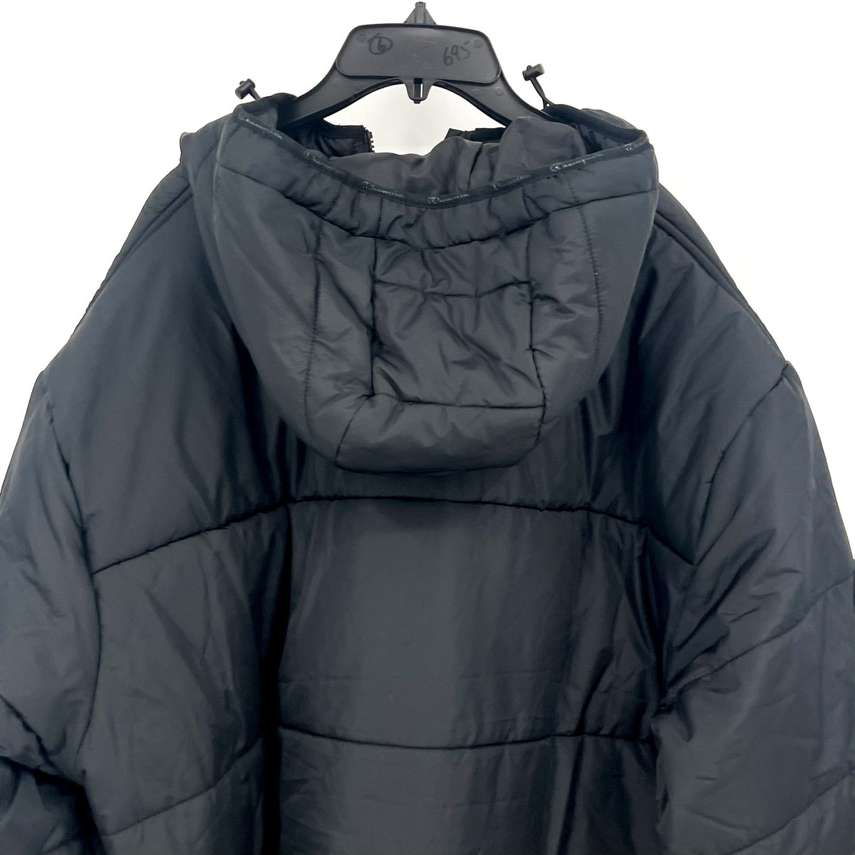 CHAMPION Men's Down Hooded Winter Jacket 2XL Plus Black Water Resistant NWT