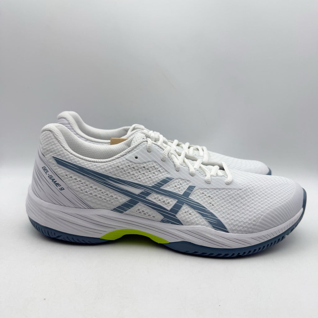 ASICS Mens GEL-Game 9 Pickleball Athletic Shoes US 10 EU 44 White Blue NWOB