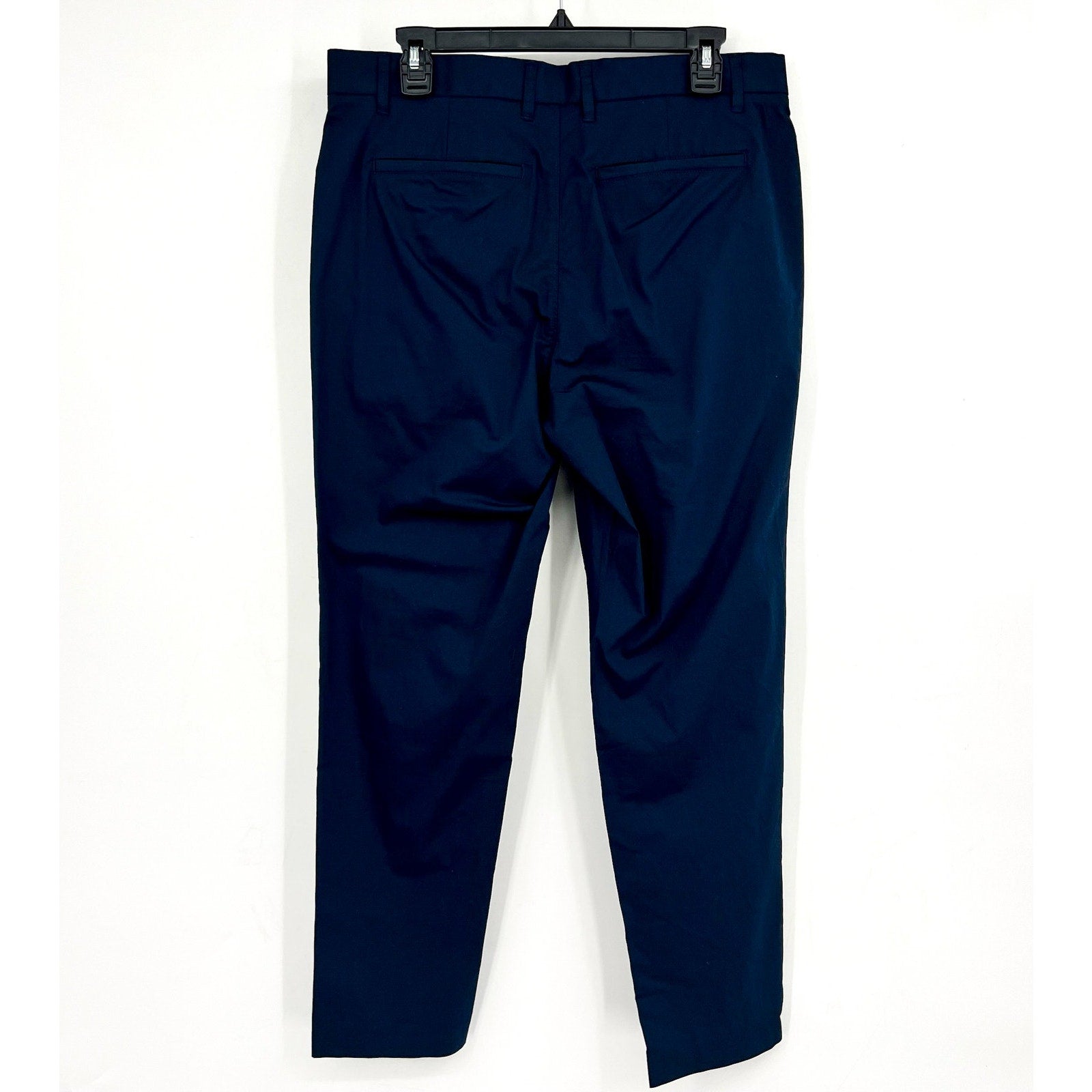 EVERLANE Mens Air Chino Pants 32x30 Navy Blue Stretch Cotton Poplin Slim Fit NWT