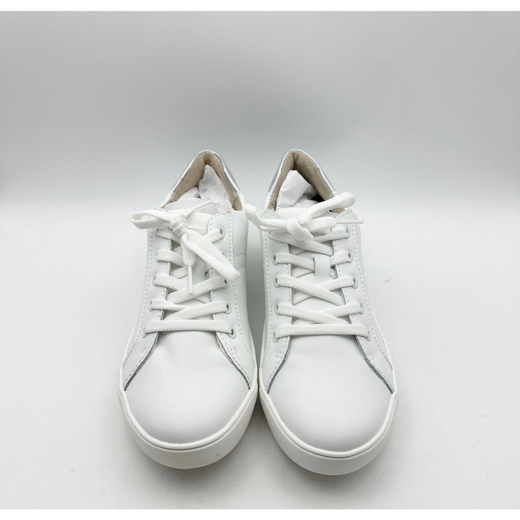 Naturalizer Women's Morrison Casual Sneakers Size 9 M White Silver Leather NIB